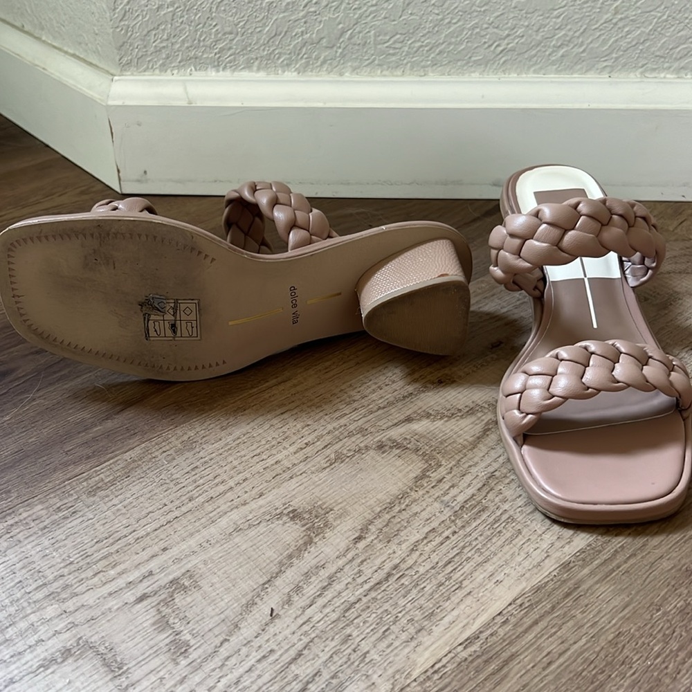 Dolce Vita nude braided heels - Picture 2 of 3